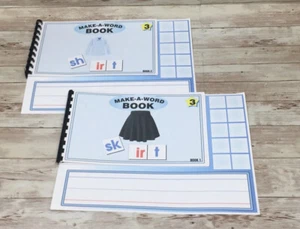 MAKE A WORD - IR words - w/ letter tiles - Interactive Learning Book set - Picture 1 of 3