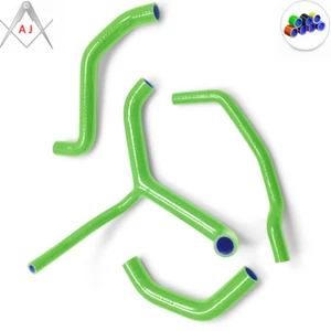 For 2016-2020 Kawasaki Ninja ZX10R Silicone Radiator Coolant Hose Green - Picture 1 of 3