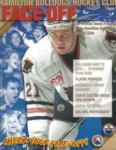 2001-02 Hamilton Bulldogs American Hockey League Program - AHL #FWIL
