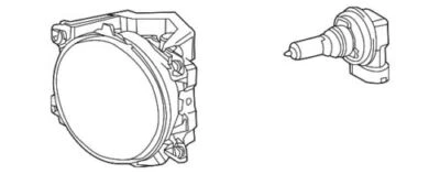 Genuine Toyota 2013-2015 Land Cruiser RAV4 Lamp Asy Fog Right-Hand 81210-60200 - Image 1 of 4