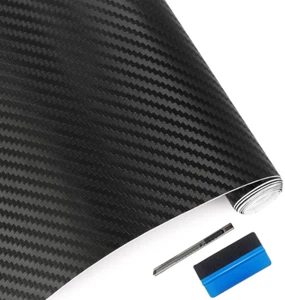 3D Carbon Fiber Vinyl Wrap - Outdoor Rated for Automotive Use - 12 Inches X 60 I - Picture 1 of 12