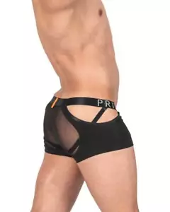 PRIVATE STRUCTURE Alpha Low Waist Mesh Built-In Jockstrap Black 4420 108 - Picture 1 of 8