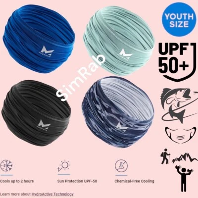 Mission Cooling Youth Neck Gaiter 6+ Ways To Wear, Face Mask, UPF 50