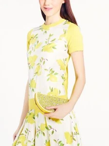 RARE New Kate Spade Lemon Wedge Via Limoni Lina Clutch Bag Sparkling Crystal NWT - Picture 1 of 12