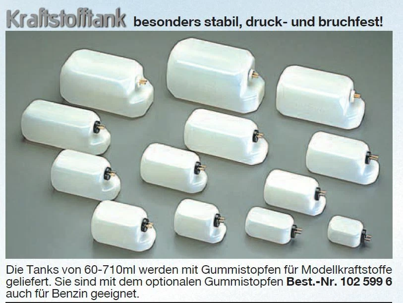 Kunstflugtank ür Modellkraftstoff von 120ml - 1200ml von Simprop TOP Qualität - Bild 1 von 1