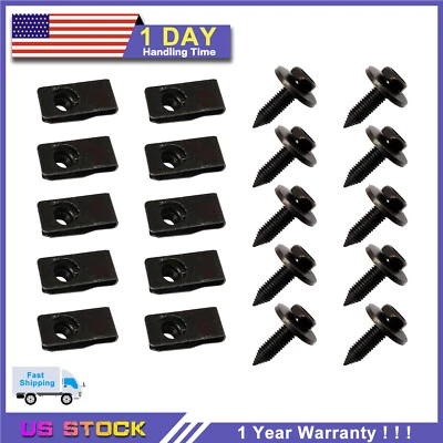 20Pcs (10ea) For GMC Truck Body Bolts & U-nut Clips-M8-1.25 x 30mm-13mm Hex-#155 - Image 1 of 4