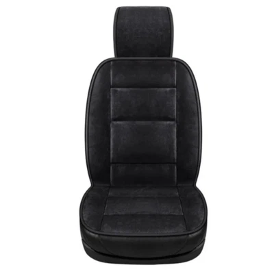 Front Car Seat Covers Plush Cushion Protector Winter Warm Chair Pad Accessory - Image 1 of 4