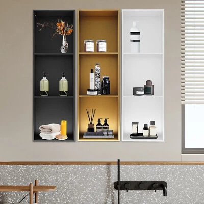 Ducha empotrada hogar baño estante de almacenamiento acero inoxidable 3 niveles organizador regalo Foto 1 de 4