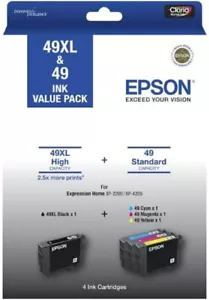 Genuine Original Epson 49XL & 49 Ink Value Pack BRAND NEW - Picture 1 of 1