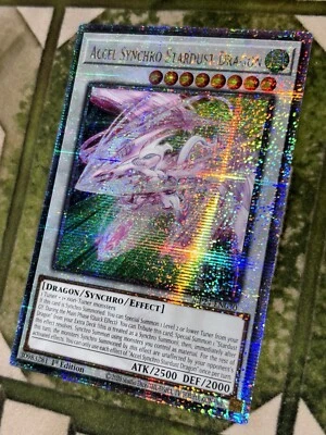 YuGiOh ACCEL SYNCHRO STARDUST DRAGON Quarter Century Rare MP24-EN030 - Image 1 of 3