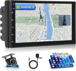Autoradio 2 Din Android Con Bluetooth Vivavoce (1+16GB), 7 Pollici Touchscreen 2 - Foto 1 di 12