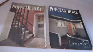 1947 1948 Home House Plans Magazines Merit Corporation Popular Color Black White - Picture 1 of 20