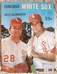 1972 White Sox vs Yankees offizielles Programm TOP Zustand - gewertet - Munson - Bild 1 von 4