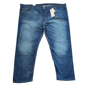 Levi's 502 Taper Big & Tall 54x32 High Rise Zip Fly Stretch Mid Wash Blau Herren - Bild 1 von 16