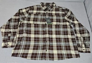 Alpine Design Flannel Shirt Men's Size XXL 2XL Briar Plaid/ Rich Walnut - Picture 1 of 7