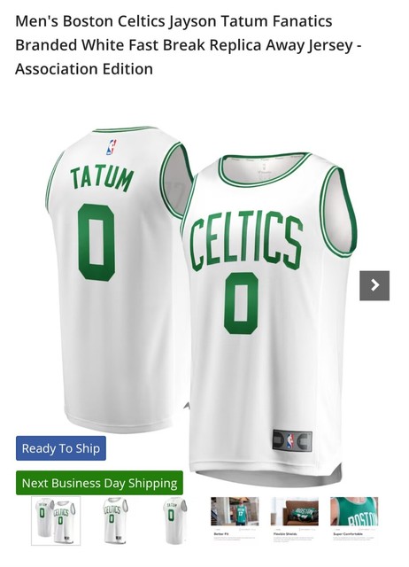 New Jayson Tatum Boston Celtics City Edition Swingman Jersey Men's 2018 NBA  NWT