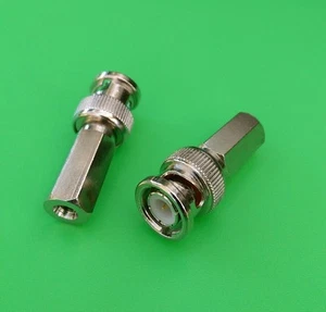 (10 PCS) BNC Male Twist-On Connector for RG58 Thin Net Cable - USA Seller - Picture 1 of 3