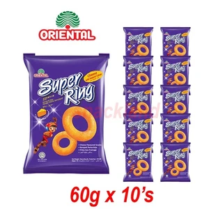 Super Ring Cheese Snack 60g (Malaysian Favourite!) 10 packet + 60g - Picture 1 of 1
