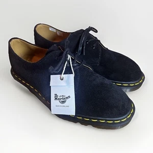 Dr. Doc Martens 1461 Suede Black Made in England C.F. Steads US 6 Herrenschuhe - Bild 1 von 6