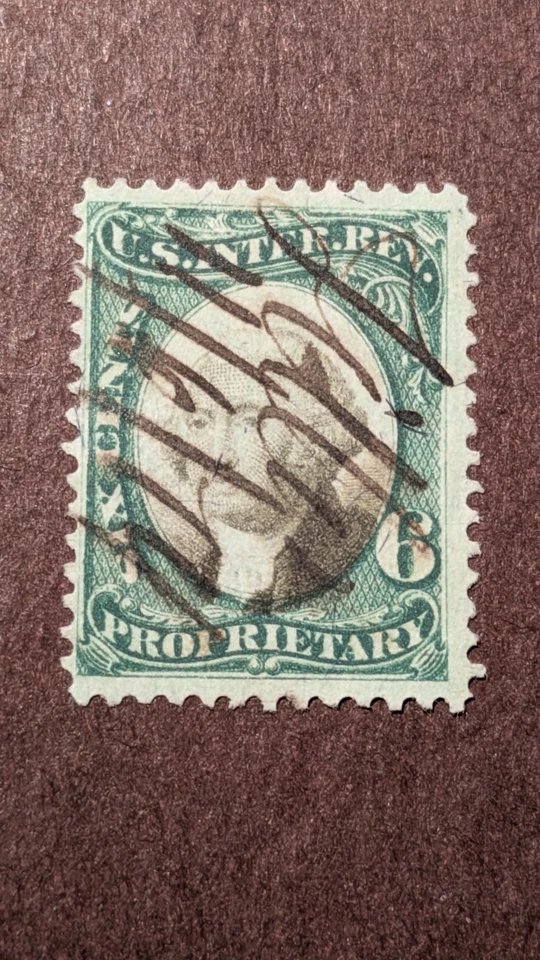 U.S. Proprietary Revenue Stamp #RB7a very fine used - Image 1 of 1