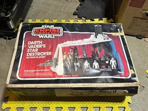 Vintage Star Wars Darth Vader’s Star Destroyer quasi completo Playset Box 1980 Kenner - Foto 1 di 24