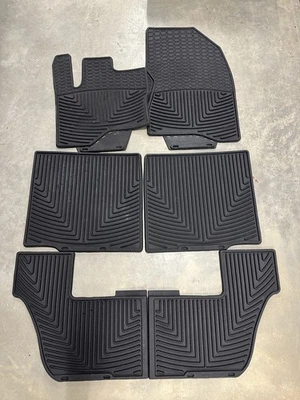 Juego completo de alfombrillas Ford Flex WeatherTech 2009-2019 negras delanteras traseras Foto 1 de 4