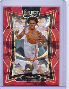 2024-25 Panini Select - Concourse Level Amen Thompson #59 Red Cracked Ice Prizm - Picture 1 of 2