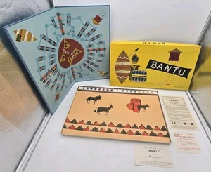 1955 Bantu Brettspiel von Parker Brothers komplette Spielfiguren noch versiegelt - Bild 1 von 9