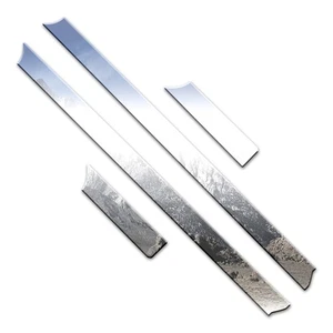4p Stainless Door Sill Trim fits 2004-2008 Ford F-150 Super Cab by Luxury FX - Picture 1 of 5