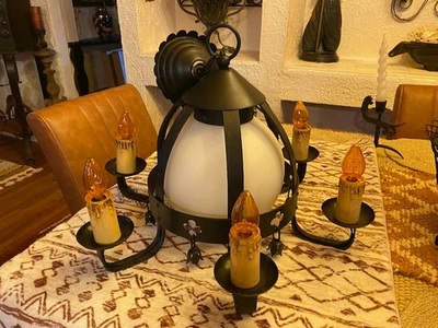 RENACIMIENTO ESPAÑOL GÓTICO MEDEVIAL BL. Araña de hierro #33333 Foto 1 de 4