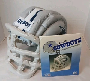 Vintage Dallas Cowboys Inflatable Helmet Wearable NFL NEW In Package - Picture 1 of 12