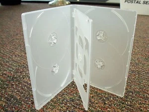 SALE! 50 14MM CLEAR SLIM 6 DISC 6-DVD CD HÜLLEN CASE BOX - DH6C - Bild 1 von 1