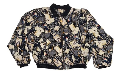 Vintage 80's 90’s TAIL Tennis Nylon Jacket Streetwear Size Medium All Over Print - Image 1 of 4