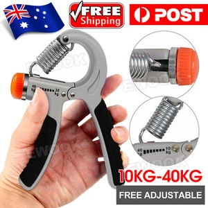 Hand Grip Trainer Gripper Strengthener Adjustable Wrist Strength Gym Exerciser - Picture 1 of 7