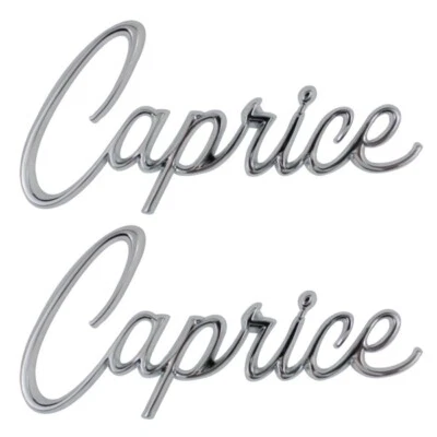 NUEVO Par de piezas de ajuste emblema guardabarros delantero / para Chevy Caprice 1966-67 / 2430 Foto 1 de 4