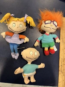Vintage 1997 RUGRATS Plush Mini Applause Figures - Tommy,Chuckie,Angelica - Picture 1 of 7