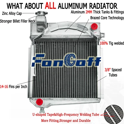 4-Row Radiator For Austin Healey Sprite to AH/MG Midget to MG 1960-1967 MT NEW - Image 1 of 4