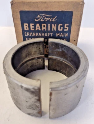 Rodamientos principales delanteros o centrales del cigüeñal Ford 18-6333-A estándar vintage nuevo en stock Foto 1 de 4