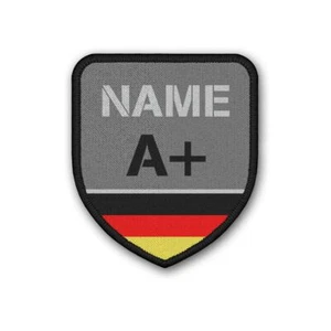 Patch / Aufnäher mit Blutgruppe personalisiert Text Deutschland Team #2621 - Bild 1 von 2