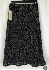 Gianni Bini Girls Skirt GB Dillards A line Small Below Knee Modest Black New - Picture 1 of 7