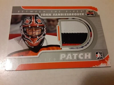 2011/12 ITG BTP Game Used PATCH INSERT Flyers JOHN VANBIESBROUCK #M-12 Tri-Color - Image 1 of 2