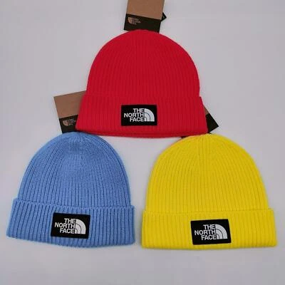 Gorro unisex The North Face TNF logotipo de caja ajuste poco profundo OS Foto 1 de 4