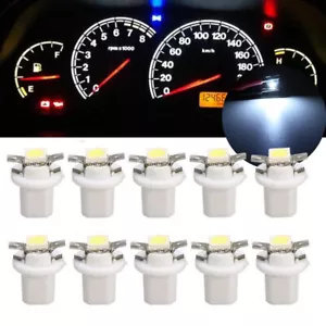 10PCS B8.5D T5 Bright LED Lamp Car Panel Gauge Speedo Dash Bulb Instrument Light - Picture 1 of 12
