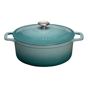 Cocotte ronde 24 cm Chasseur bleu fonte émaillée 24 cm CHASSEUR - Imagen 1 de 1