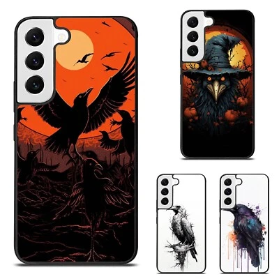 损坏的乌鸦死亡轻便保护套 适用于三星 S25 S24 S23 S21 S22 FE Ultra — 第 1/4 张图片