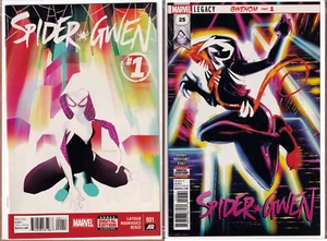SPIDER-GWEN #1 & #25 Gwenom Cover A 1st Print Set Marvel 2015 - Picture 1 of 1
