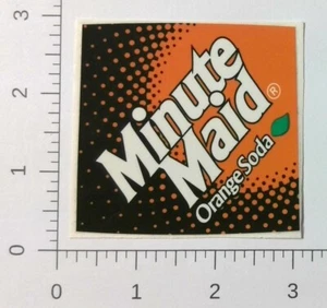 Vintage Soda Pop Vending Machine Coca-Cola Minute Maid Orange Soda Sticker Decal - Picture 1 of 1