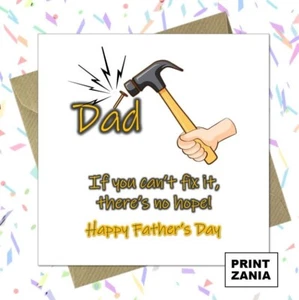 Funny Father's Day Card Dad Daddy Father Novelty Comedy Banter Cheeky CEG - Picture 1 of 5