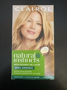 Clairol Natural Instincts Demi-Permanent Hair Dye #9 Light Blonde Hair Color - Picture 1 of 1