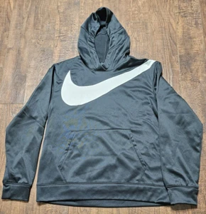 NIKE Herren Therma Fit Pull Over Swoosh Hoodie Schwarz Neu - Bild 1 von 7